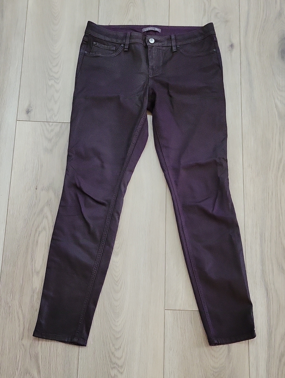 Level 99 Skinny Pants in Plum